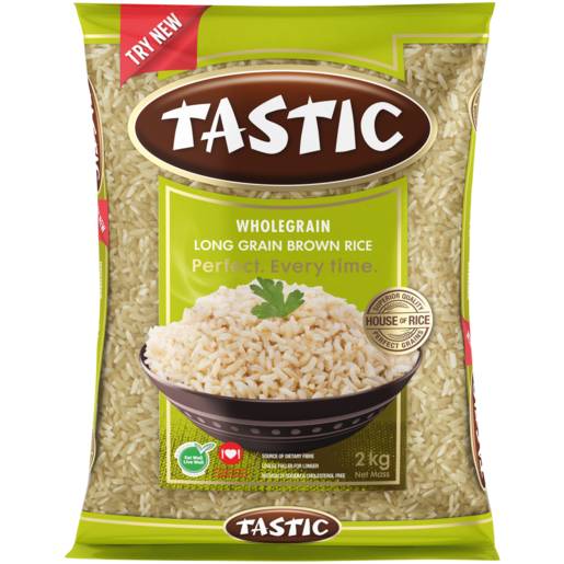Tastic Wholegrain Long Grain Brown Rice 2kg